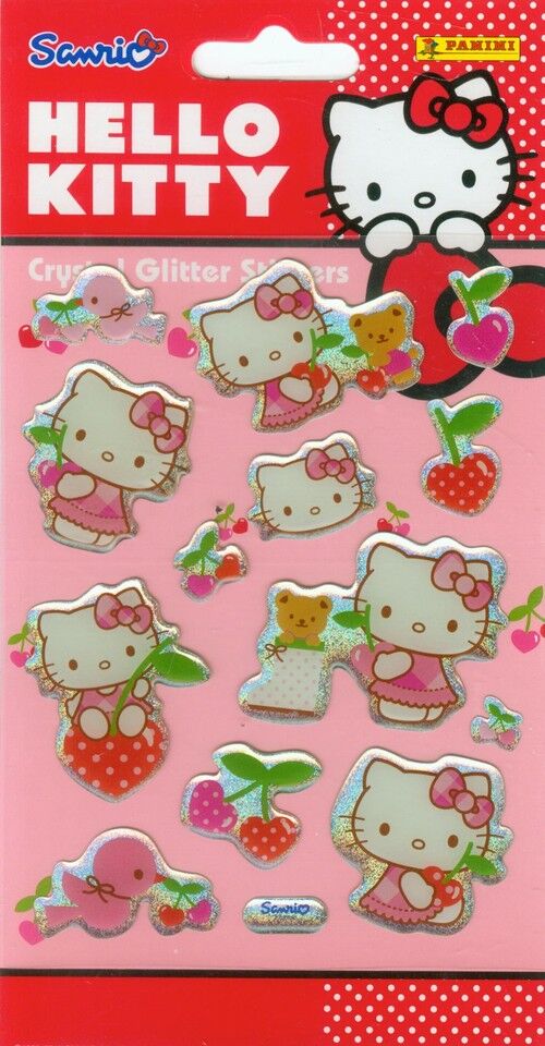 Naklejki Cristal brokatowe Hello Kitty