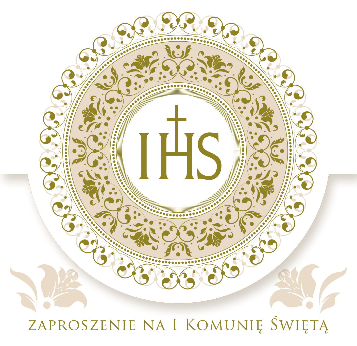 Zaproszenie komunia Pol Mak zkw kom 39814