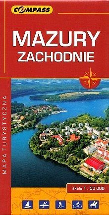 Mazury Zachodnie. Mapa turystyczna w skali 1:50 000