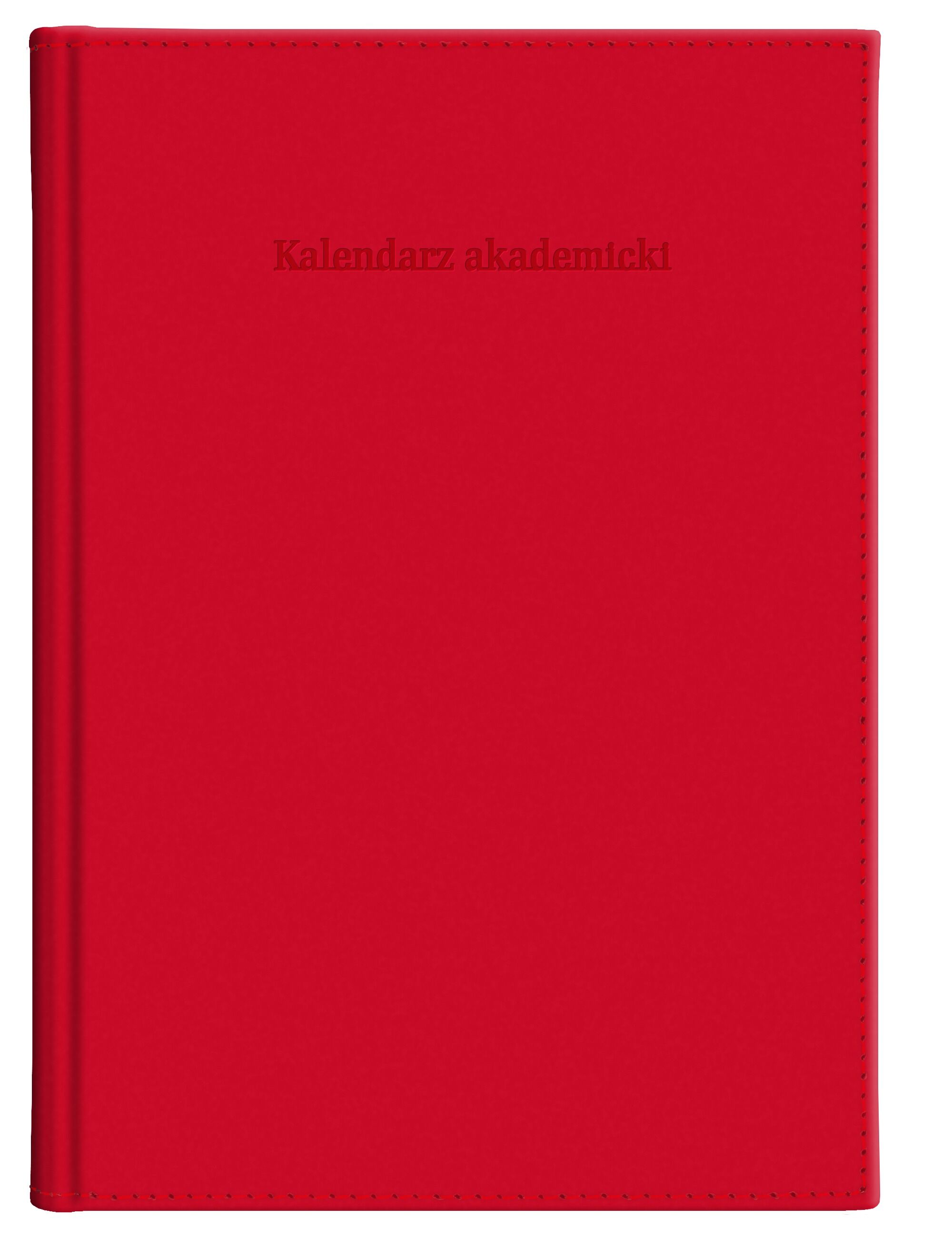Kalendarz akademicki 2026/2027 A5T Vivella czerwony