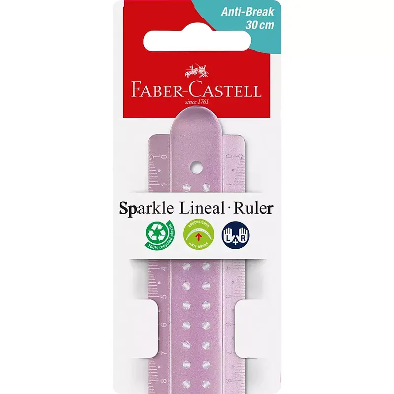 Linijka sparkle faber-castell 30 cm 1szt. Mix