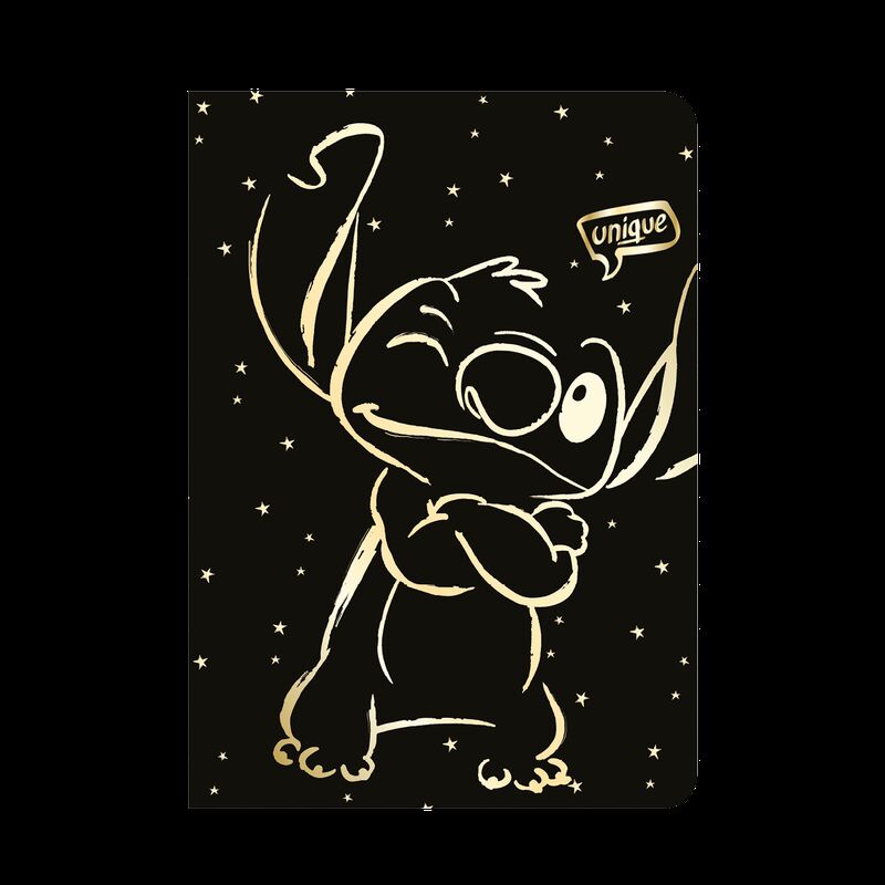 Zeszyt A5 32k.kratka Disney Gold kratka Stitch wzór 3