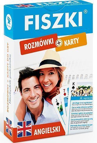 Fiszki rozmówki angielskie + karty do gry tw