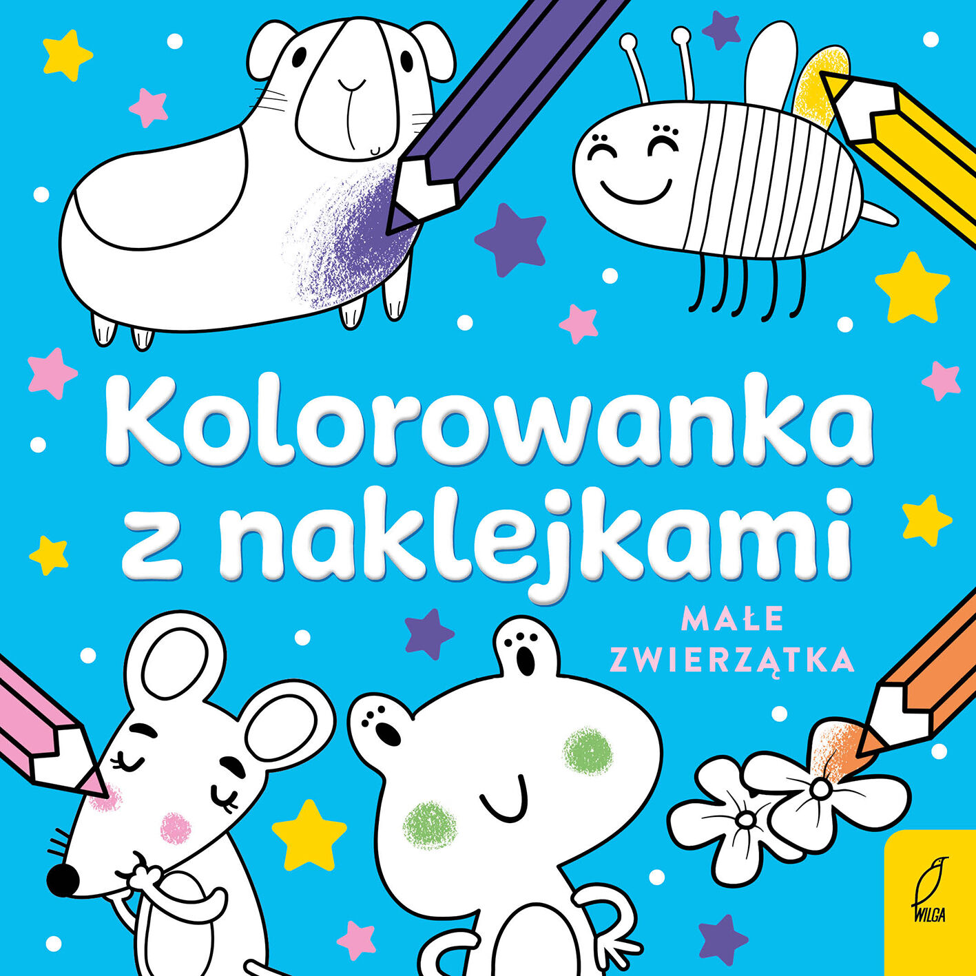 Kolorowanka z naklejkami. Małe zwierzątka