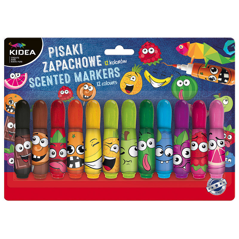 Pisaki kidea zapachowe pz12ka 12 kolorów