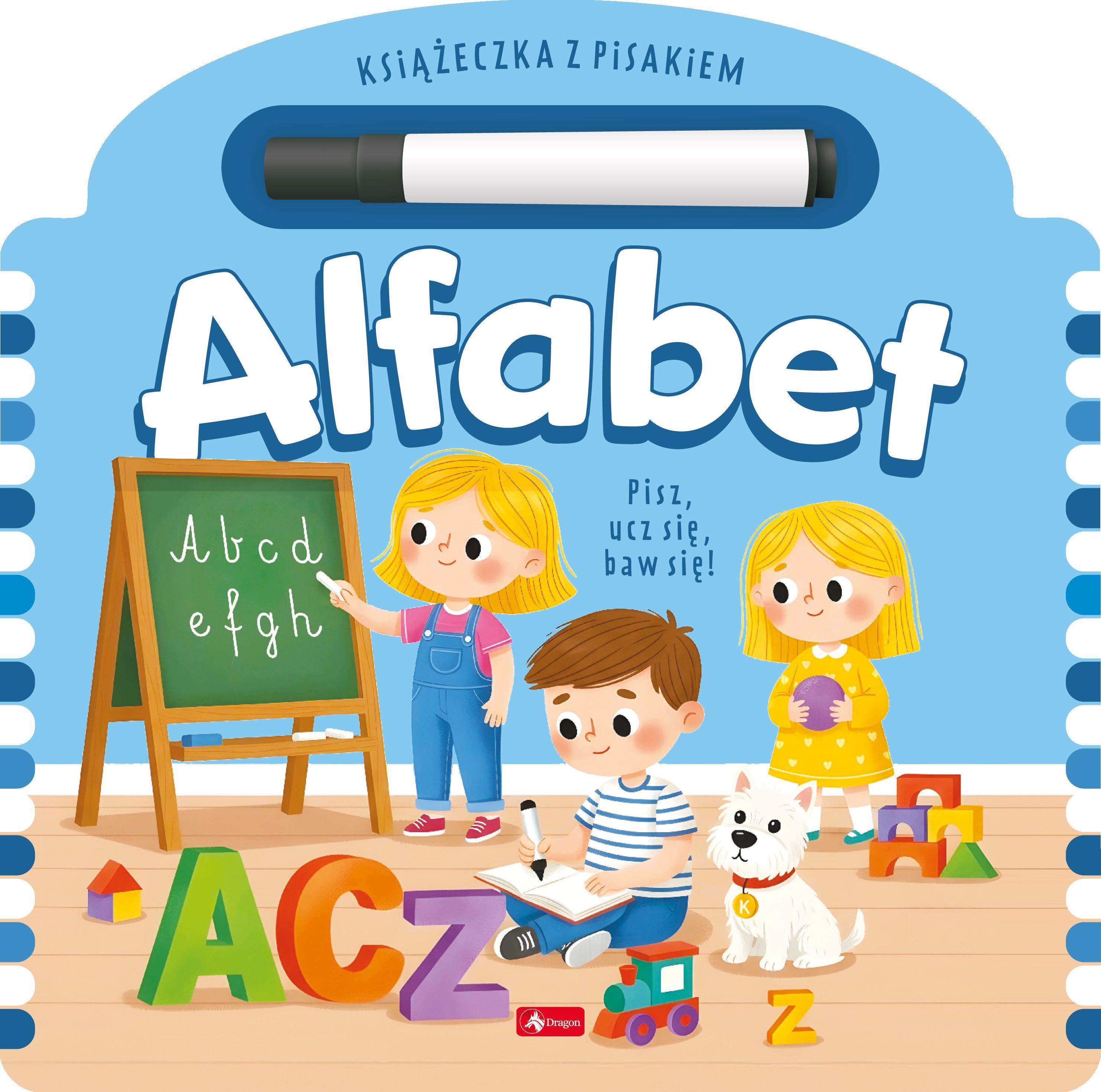 Alfabet z flamastrem