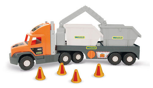 Super Tech Truck laweta z kontenerami budowlanymi