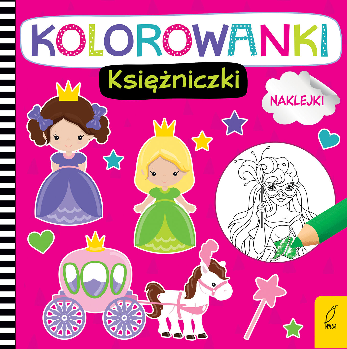Kolorowanki z naklejkami. Księżniczki