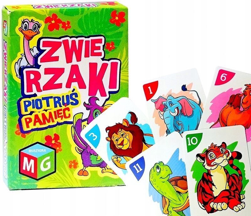 Karty piotruś zwierzaki i pamięć
