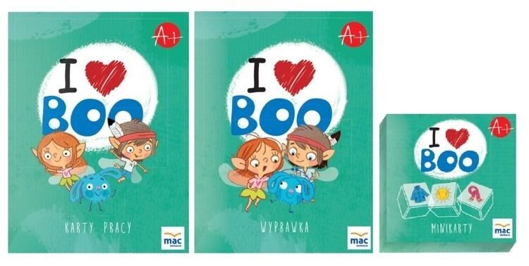 Pakiet I love Boo Język angielski poziom A+ Czterolatki