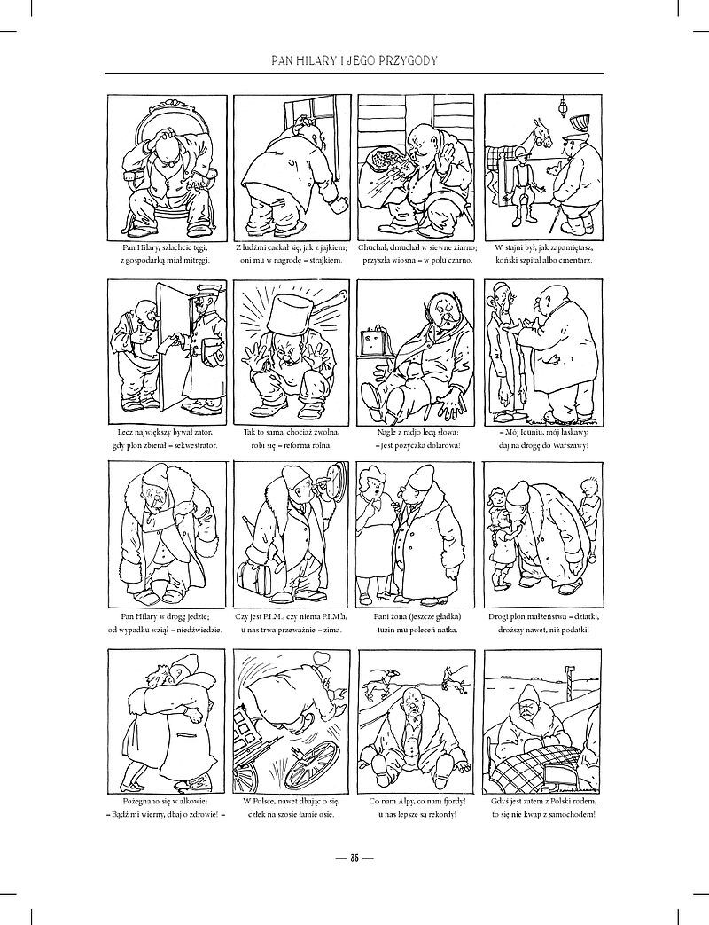 Dawny komiks polski #1 - Warszawa w roku 2025. Pan Hilary i jego przygody