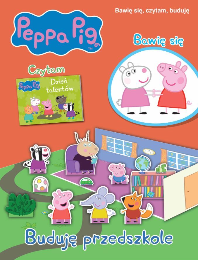 Świnka Peppa. Bawię się, czytam, buduję