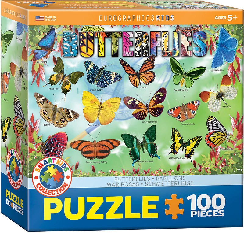 Puzzle 100 smartkids butterflies 6100-5485