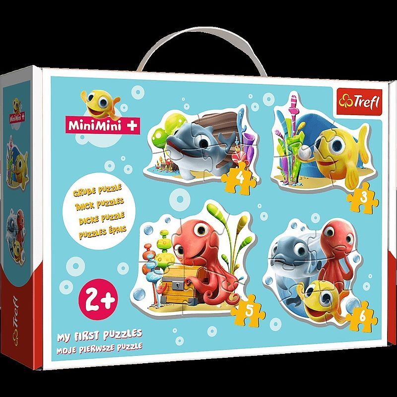Puzzle układanka (3,4,5,6) wesoła rybka minimin baby classic 36125