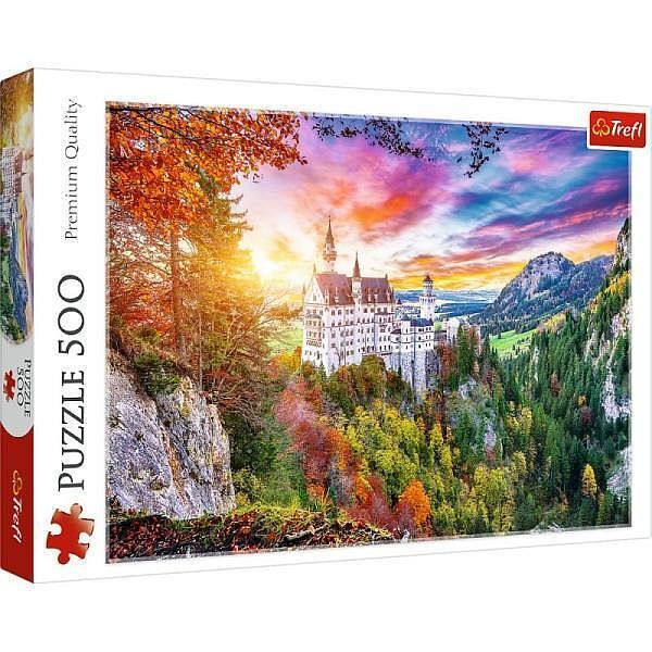 Trefl puzzle 500 Widok na zamek Neuschwanstein