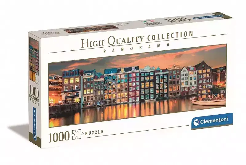 Puzzle 1000 panorama hq bright amsterdam