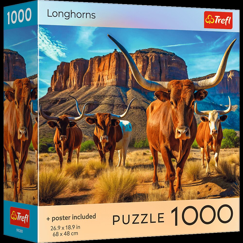 Puzzle 1000  USA Collection Longhorns