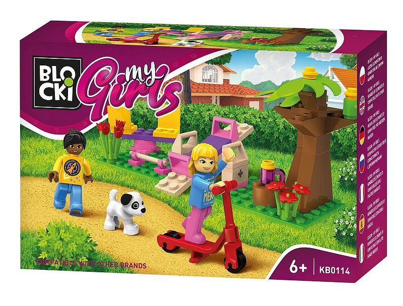 Klocki blocki mygirls 81 elementów spacer po parku kb0114