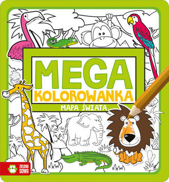 Mapa świata megakolorowanka
