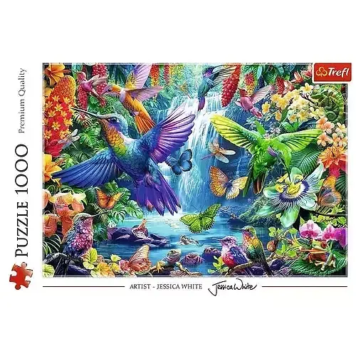 Puzzle 1000 Kolibry w tropikach