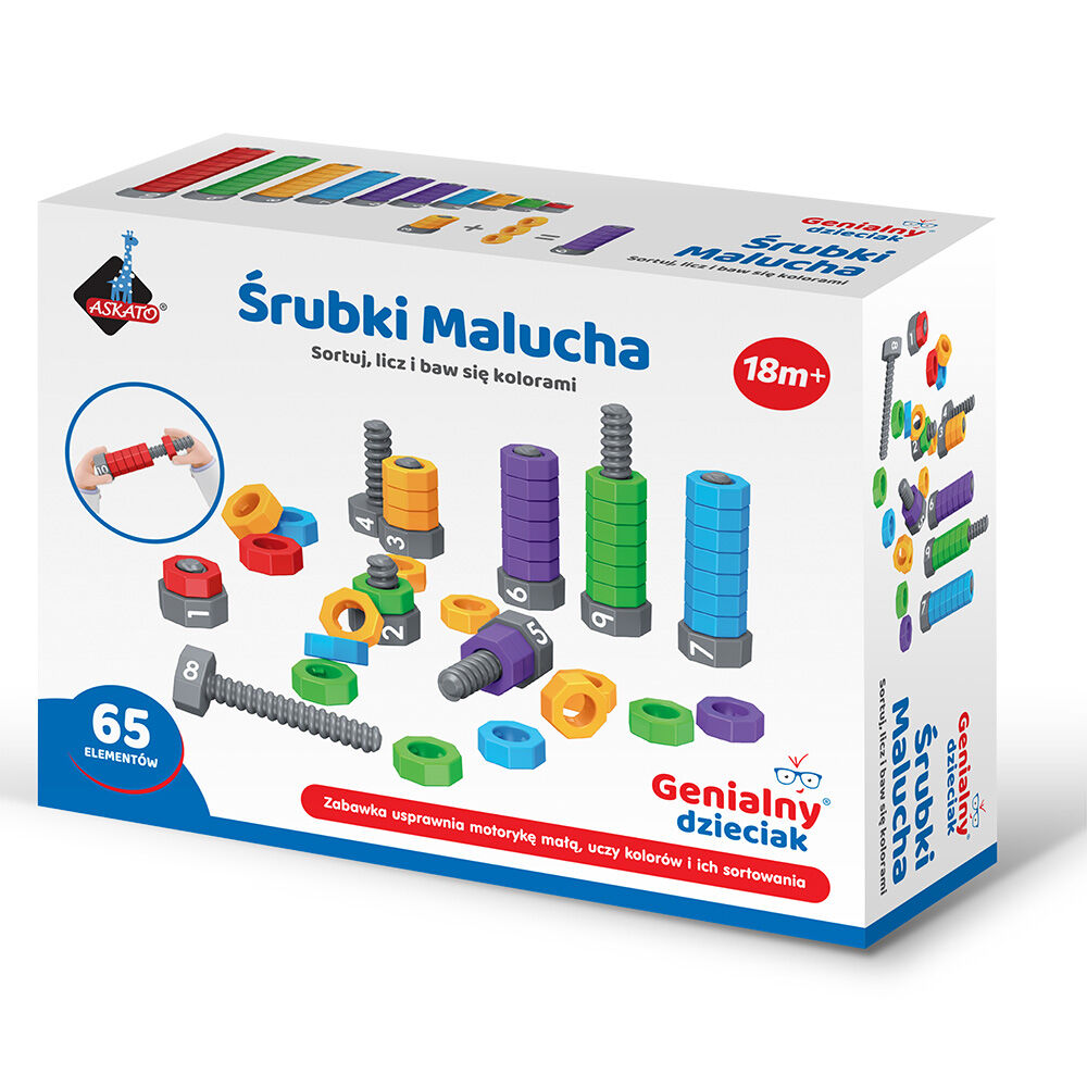 Śrubki Malucha kreatywny zestaw do skręcania