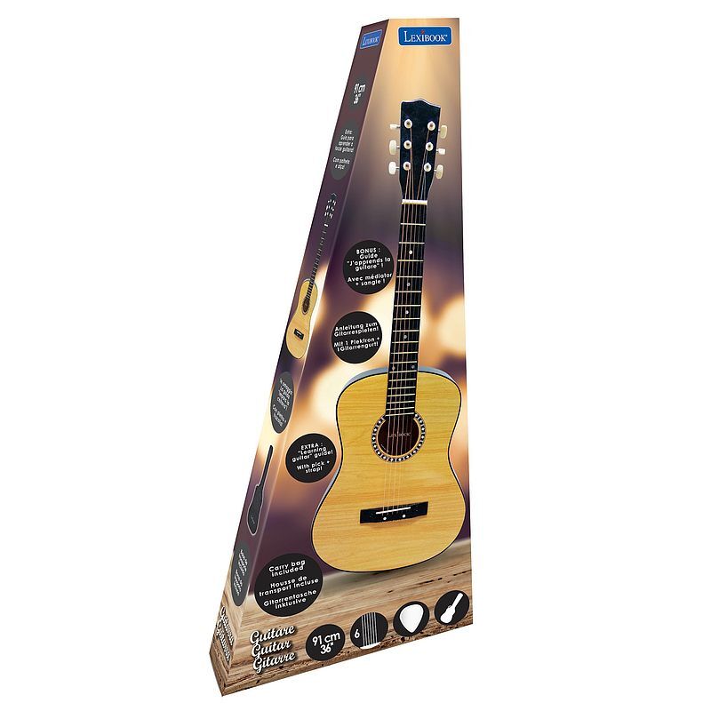Gitara akustyczna drewniana 36" z torbą k2200