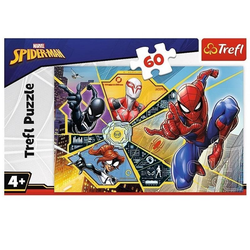 Puzzle 60 w sieci disney marvel spiderman 17372