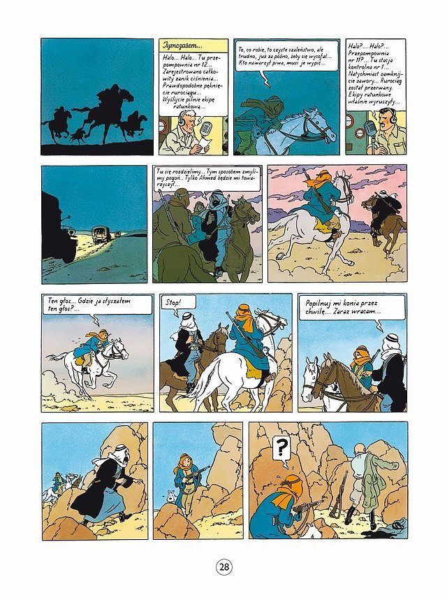 Przygody TinTina - Tintin w krainie czarnego złota, Kierunek Księżyc, Spacer po Księżycu