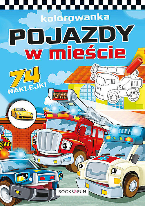 Pojazdy w mieście plus naklejki