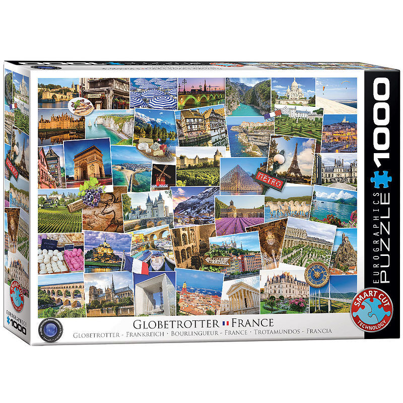 Puzzle 1000 globetrotter france 6000-5466