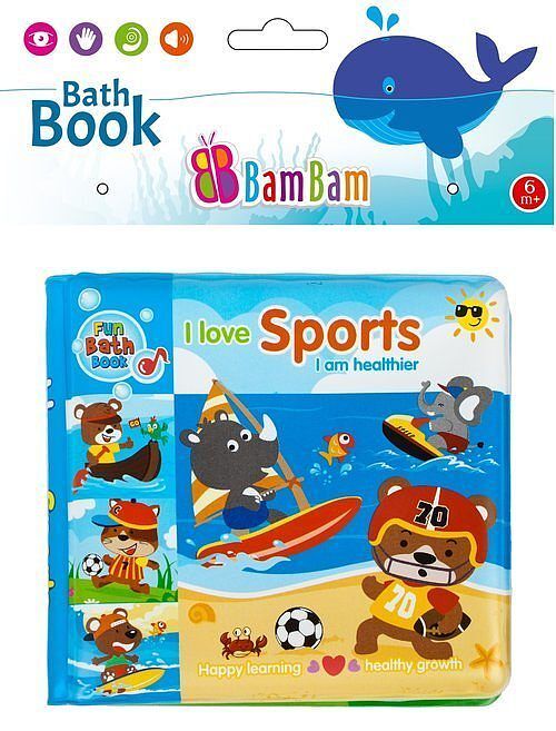 Książeczka do kąpieli zwierzęta sport bambam 432484