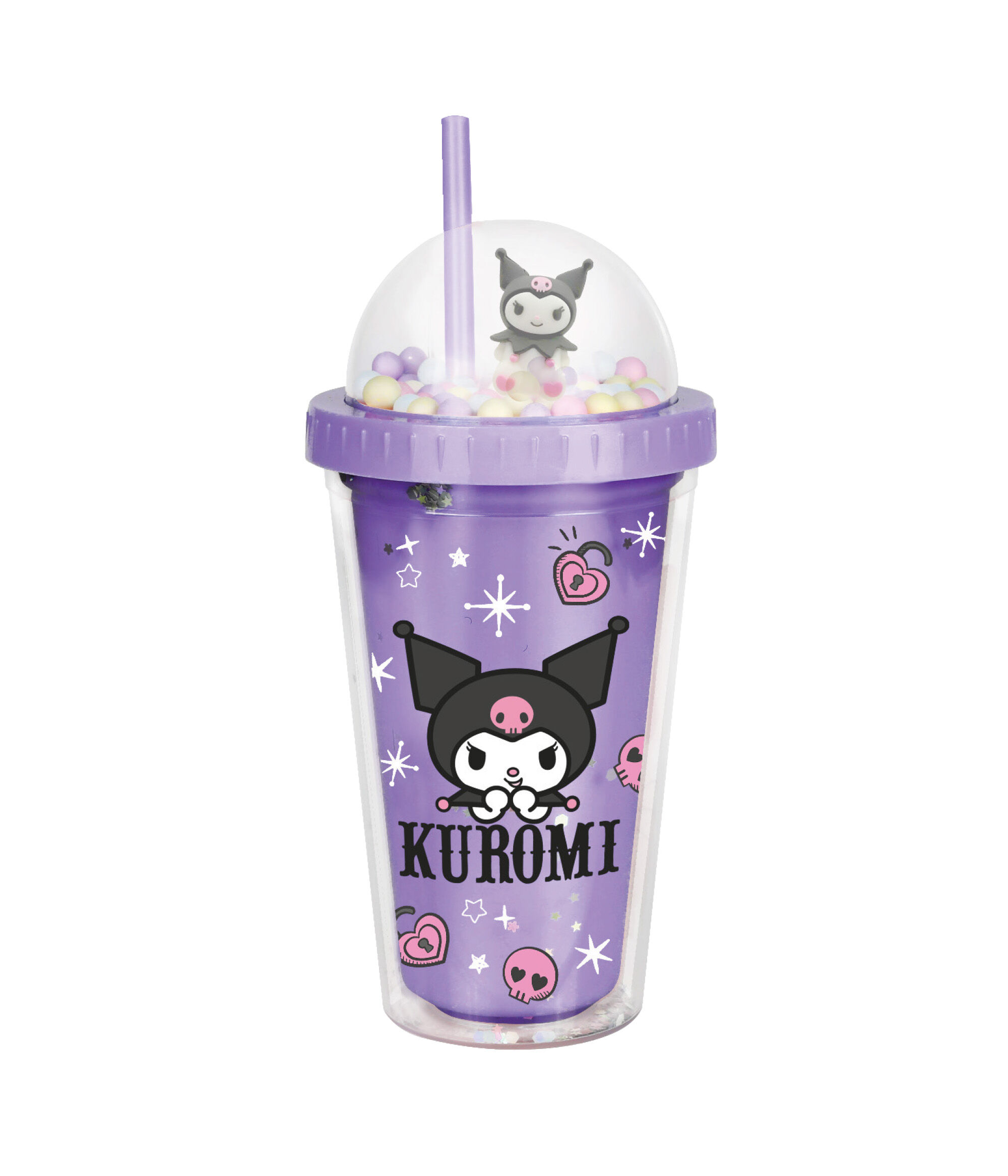 Kubek z rurką 450ml Kuromi