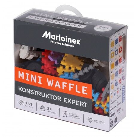 Klocki konstrukcyjne mini konstruktor Expert 141 elementów