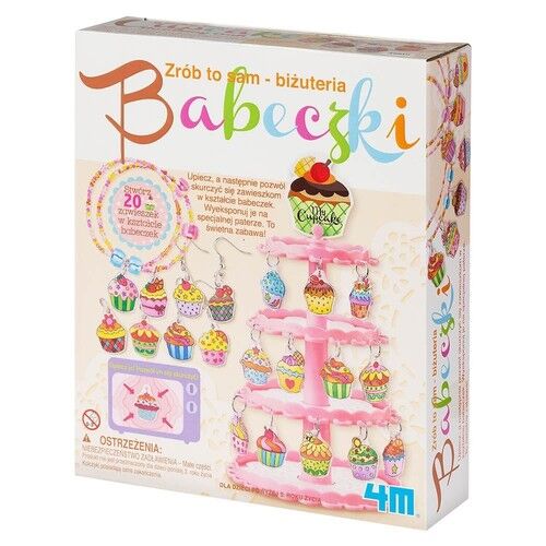 Art&Craft Termokurczliwa biżuteria Babeczki