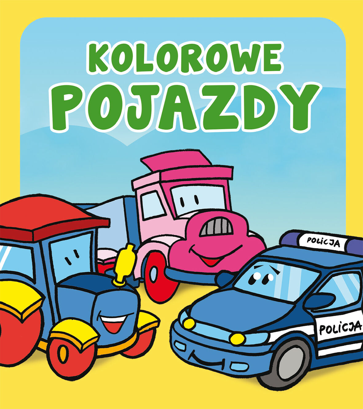 Kolorowe pojazdy. Pianki