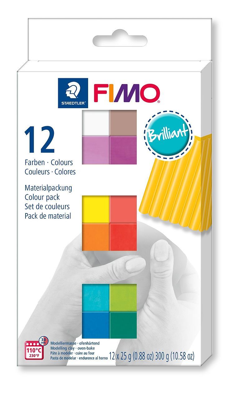 Zestaw fimo soft kolory brilliant 12x25g staedtler