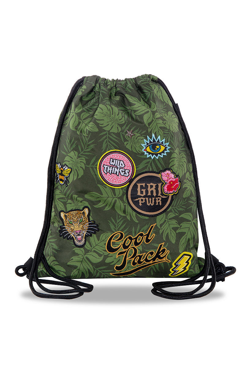 Worek sportowy Coolpack Sprint Badges Green