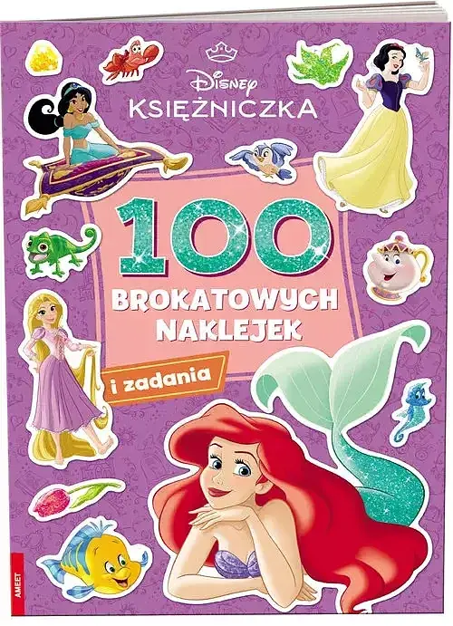 Disney Księżniczka. 100 brokatowych naklejek