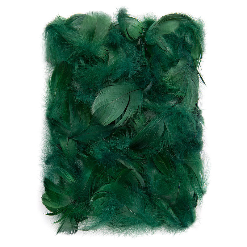Piórka ciemno zielone 5-12cm 10g