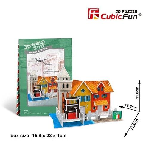 Puzzle 3D Domki świata Włochy