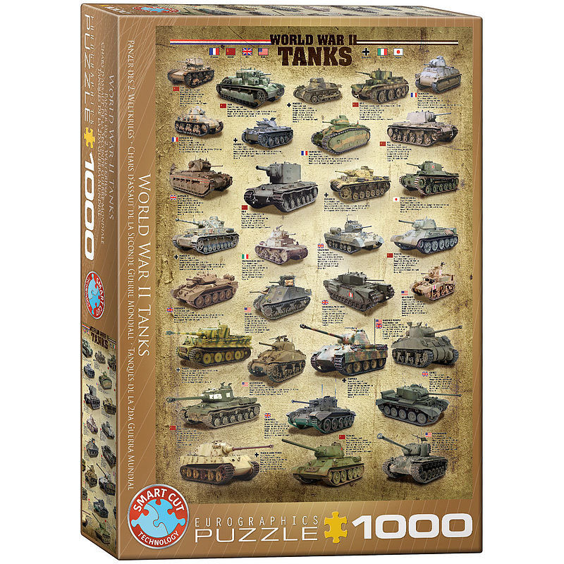 Puzzle 1000 czołgi ii wojny światowej 6000-0388