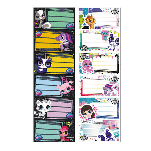 Naklejki na zeszyt Littlest Pet Shop