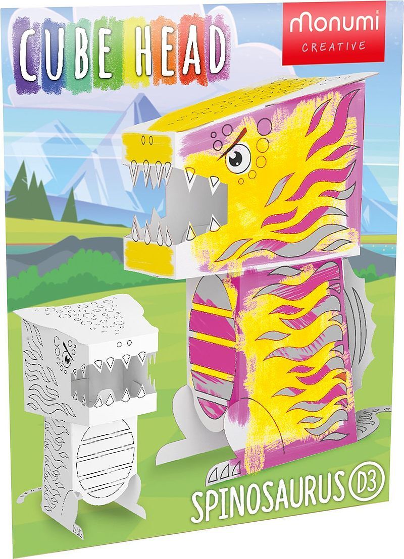 Dino spinosaurus cube head mch000111