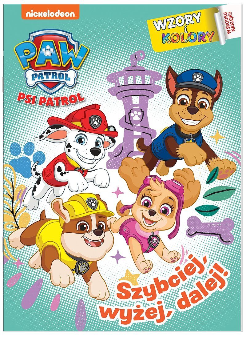 Psi Patrol. Wzory i kolory. Szybciej , wyżej , dalej!