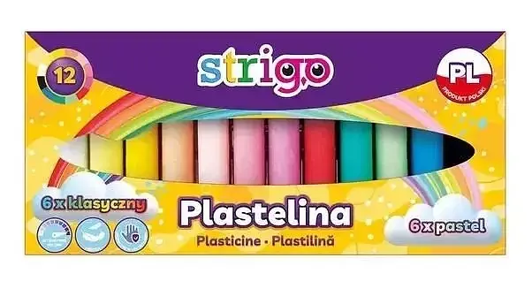 Plastelina strigo 12 kolorów