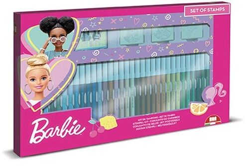 Barbie Pieczątki i pisaki 36 kolorów