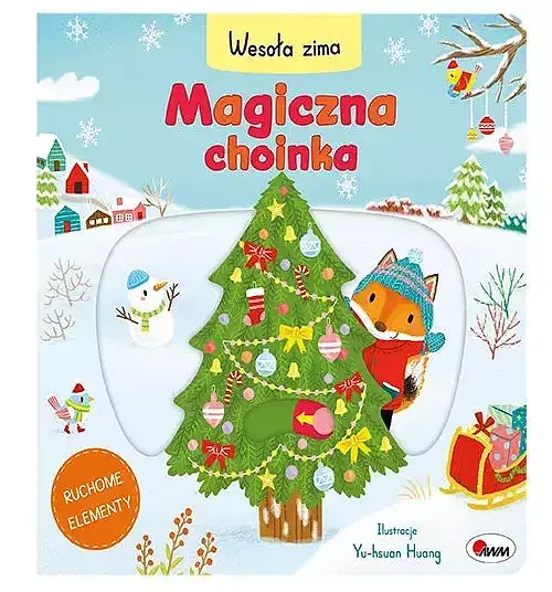 Wesoła zima magiczna choinka