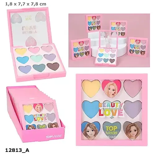 Paleta cieni do powiek top model beauty&me  12813a
