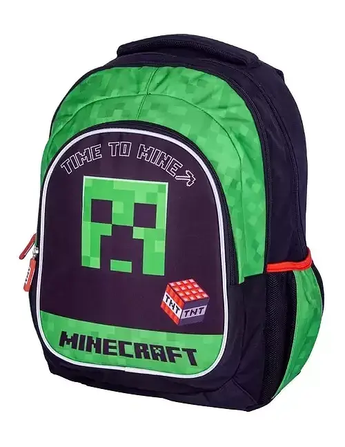 Plecak szkolny 3-komorowy Minecraft Time to Mine