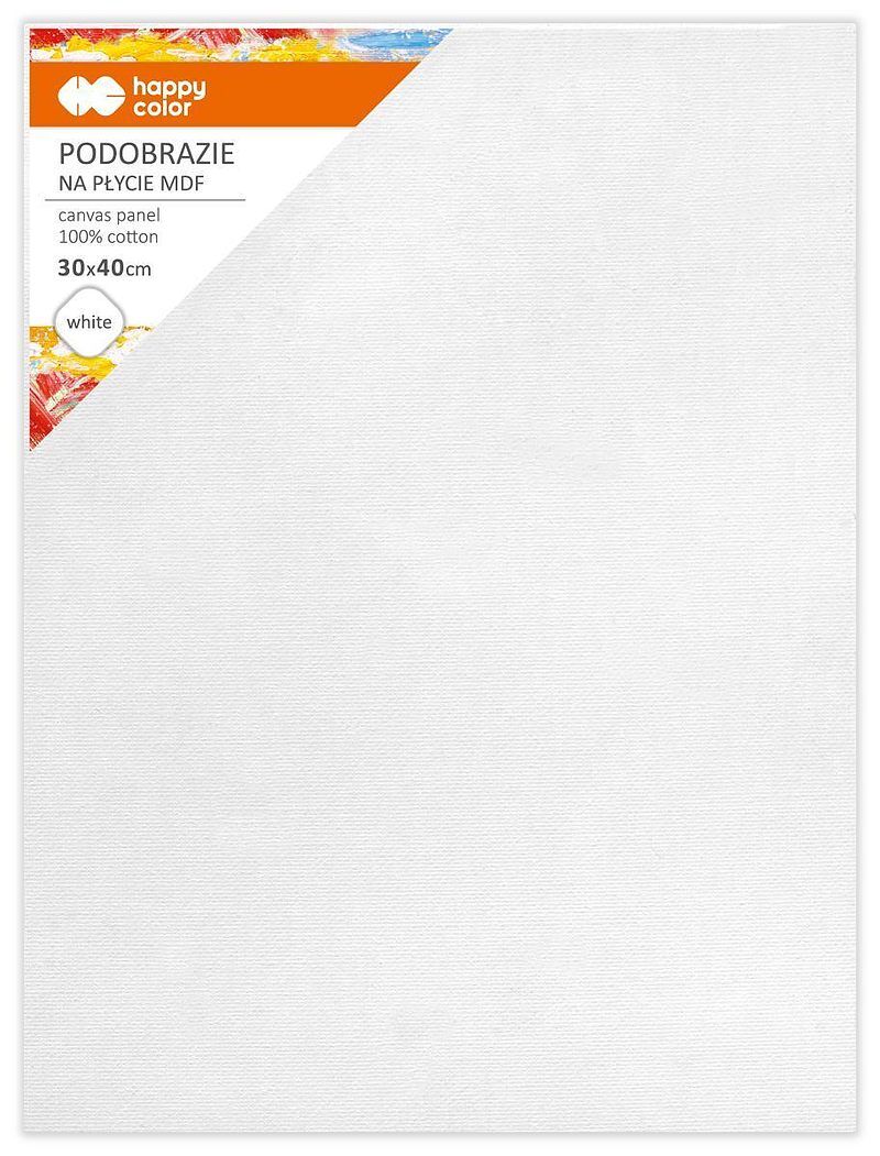 Podobrazie bawełniane białe 30x40 impregnowane mdf happy color
